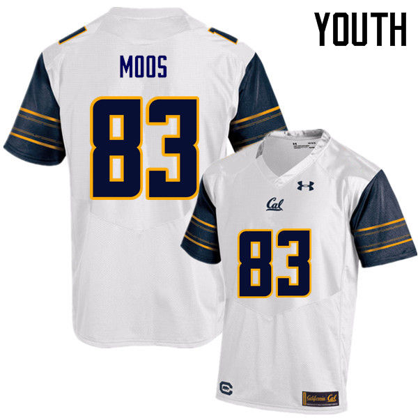 Youth #83 Ben Moos Cal Bears (California Golden Bears College) Football Jerseys Sale-White - Click Image to Close